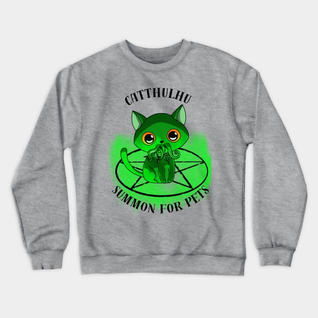 Catthulhu Crewneck Sweatshirt by Local Leader Kaz